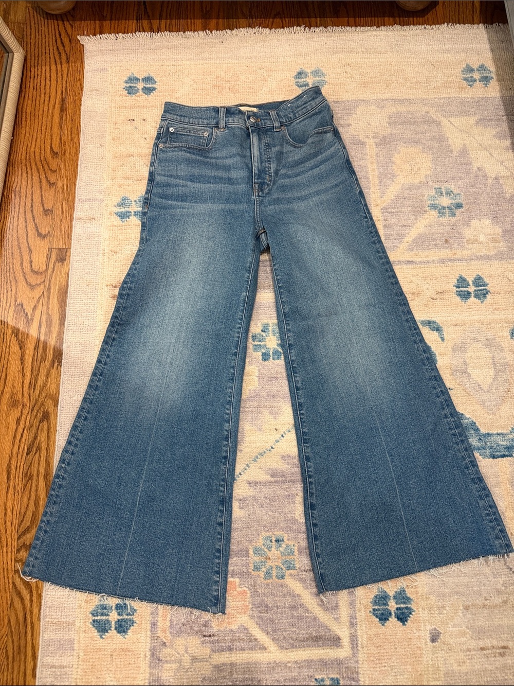 Madewell Medium Wash High-Rise Wide Leg Jeans